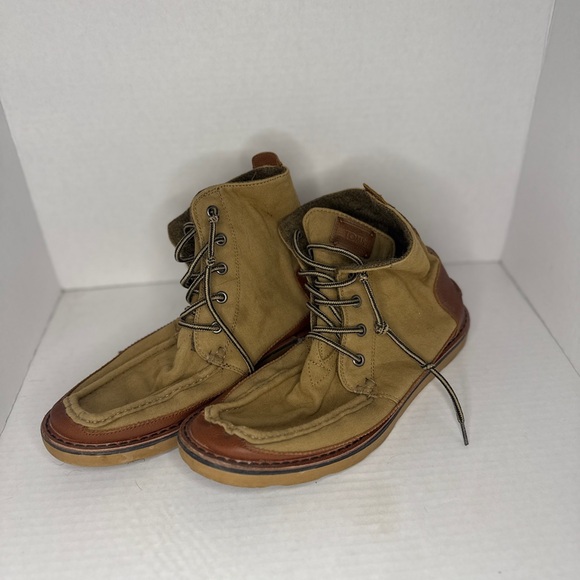 Tom's Searcher Lace-Up Boots Wheat Brown Men's 8 - Picture 3 of 5
